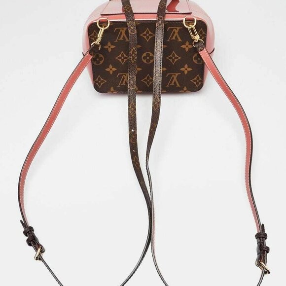 Louis Vuitton Monogram Coated Canvas and Rose Vernis Hot Springs Backpack Bag - Picture 5 of 12